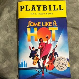 Some Like it Hot Opening night Playbill Broadway